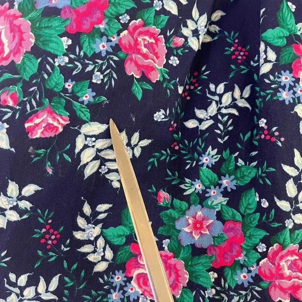 The Little Trotter Inc Sz 14 Girls 80s Boat Neck Floral Crinoline Party Dress